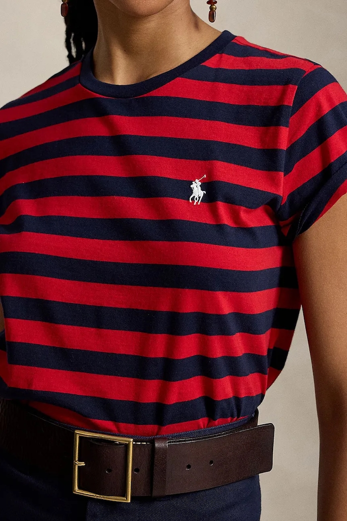 Polo Ralph Lauren T-shirt damski bawełniany czerwony 211B17779
