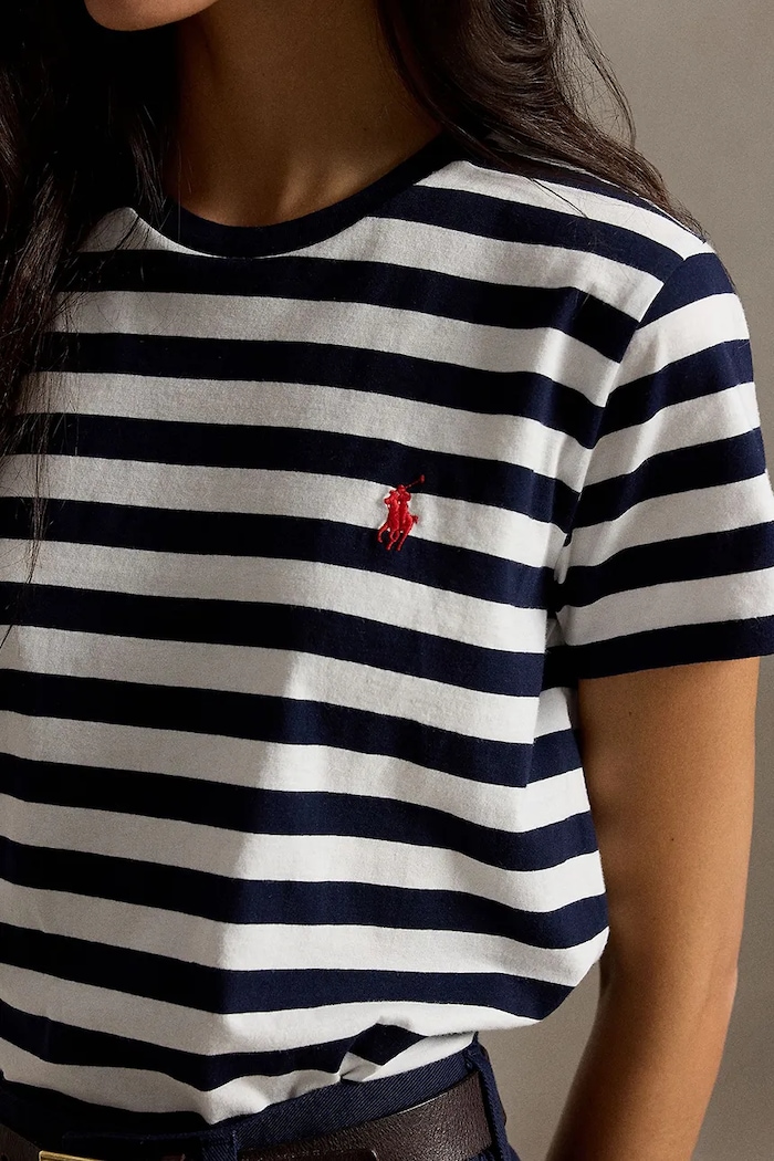 Polo Ralph Lauren T-shirt damski bawełniany granatowy 211B17779