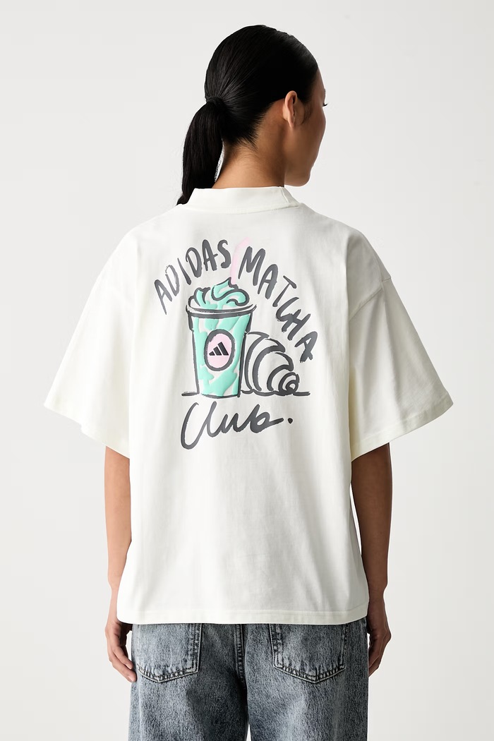 adidas T-shirt damski bawełniany beżowy KY2878