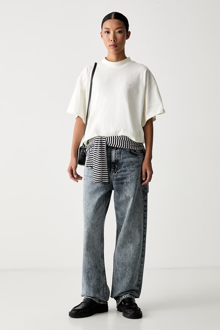 adidas T-shirt damski bawełniany KY2878 beżowy AW26