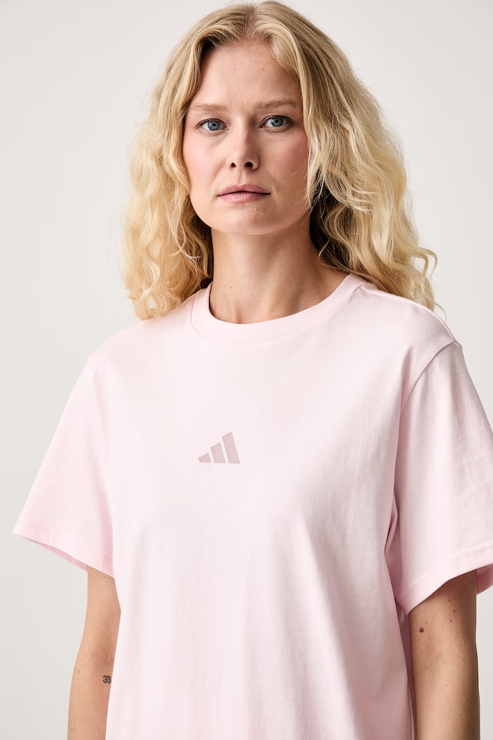 T-shirt γυναικείο βαμβακερό Animal Pack adidas KT2682 ροζ