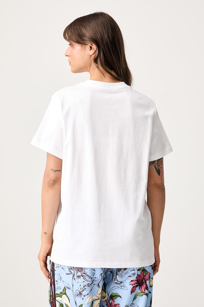 Odzież adidas T-shirt damski bawełniany Floral Pack KT2768 biały