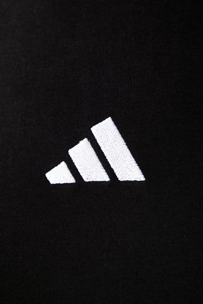 adidas T-shirt damski bawełniany z elastanem Essentials KR4039 czarny