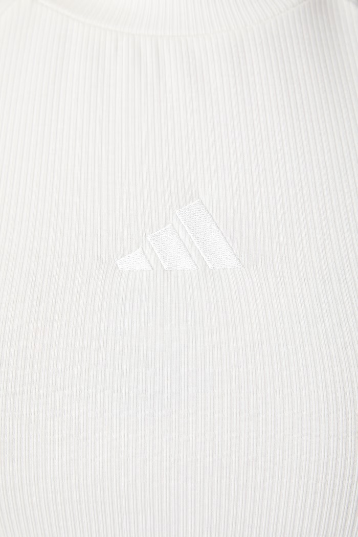 adidas T-shirt basic damski z modalem KT0289 beżowy