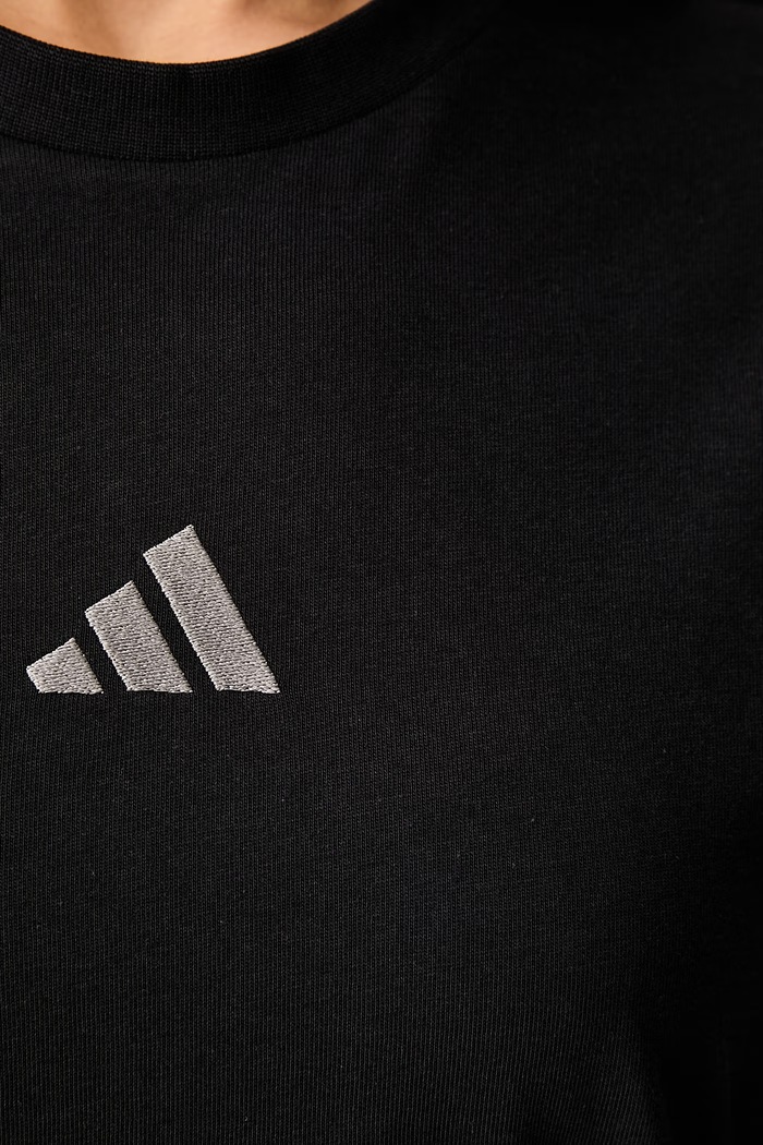 adidas T-shirt damski bawełniany Leopard Pack KH1550 czarny