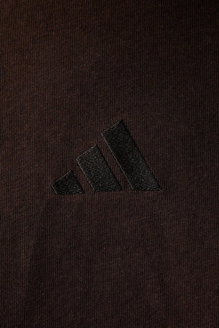 adidas T-shirt damski bawełniany Leopard Pack KV9298 brązowy