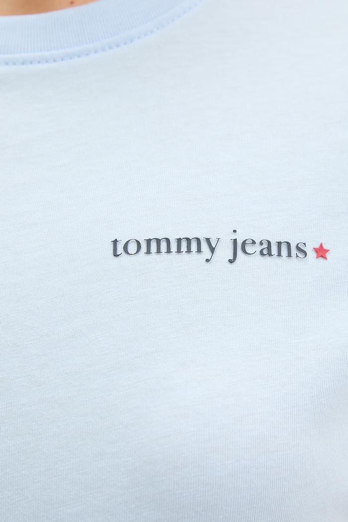 Tommy Jeans tricou pentru femei, din bumbac DW0DW23479 albastru