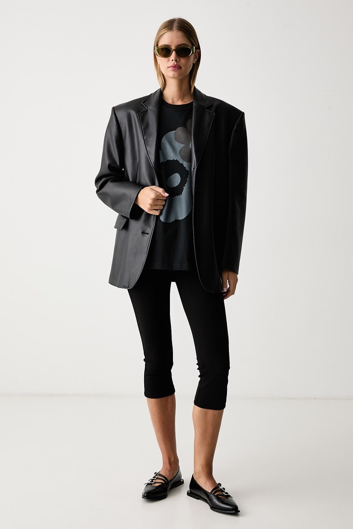 Marimekko Kratka majica ženska bombažna 096200 črna AW26