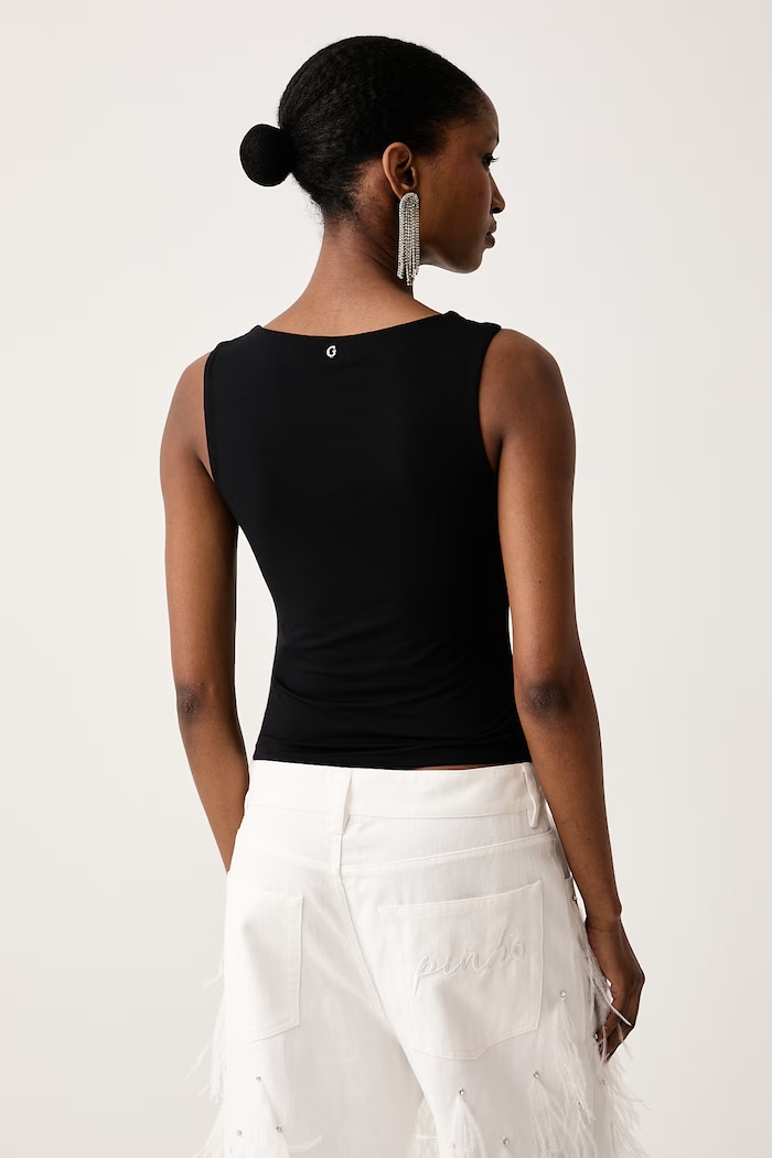 Odjeća Guess Top za žene s modalom MAIA W6BP43.K6606 crna