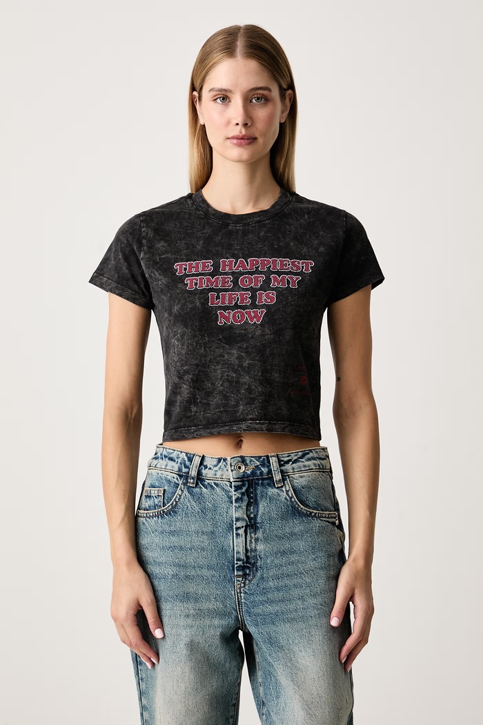 Guess T-shirt damski bawełniany x MARILYN MONROE czarny W6BI53.K6661