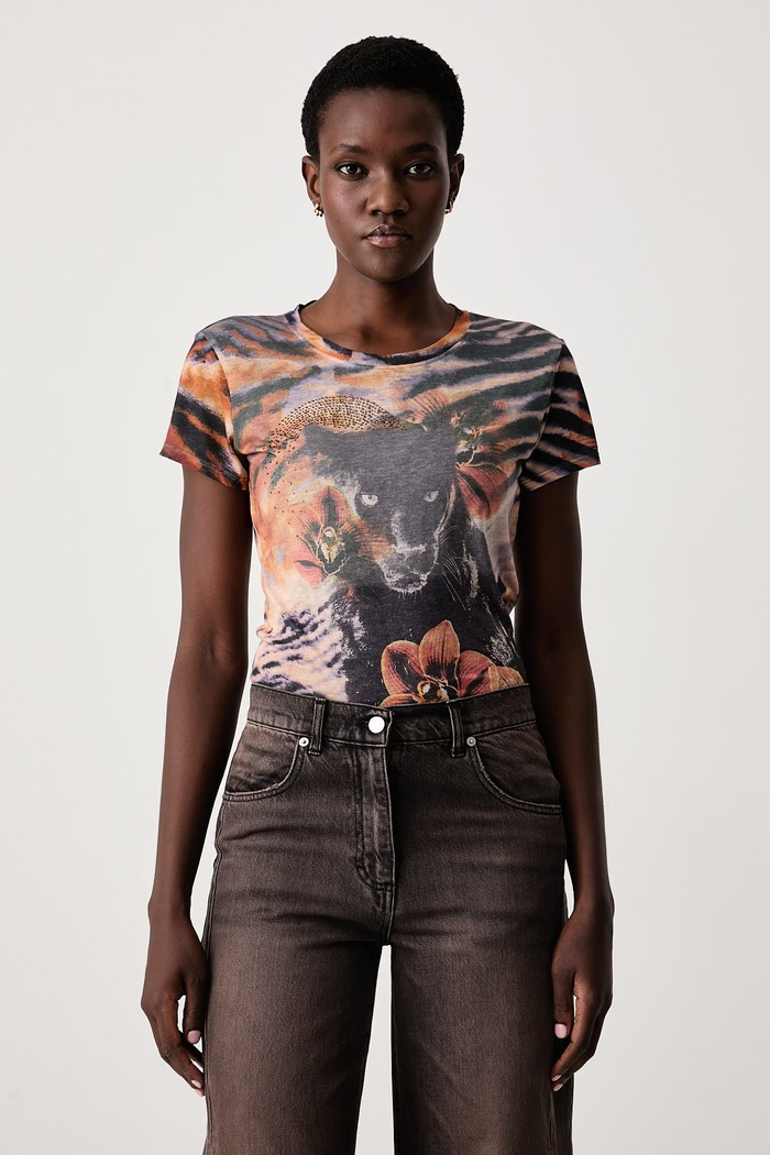Guess T-shirt γυναικείο πορτοκαλί W6BI36.K6148