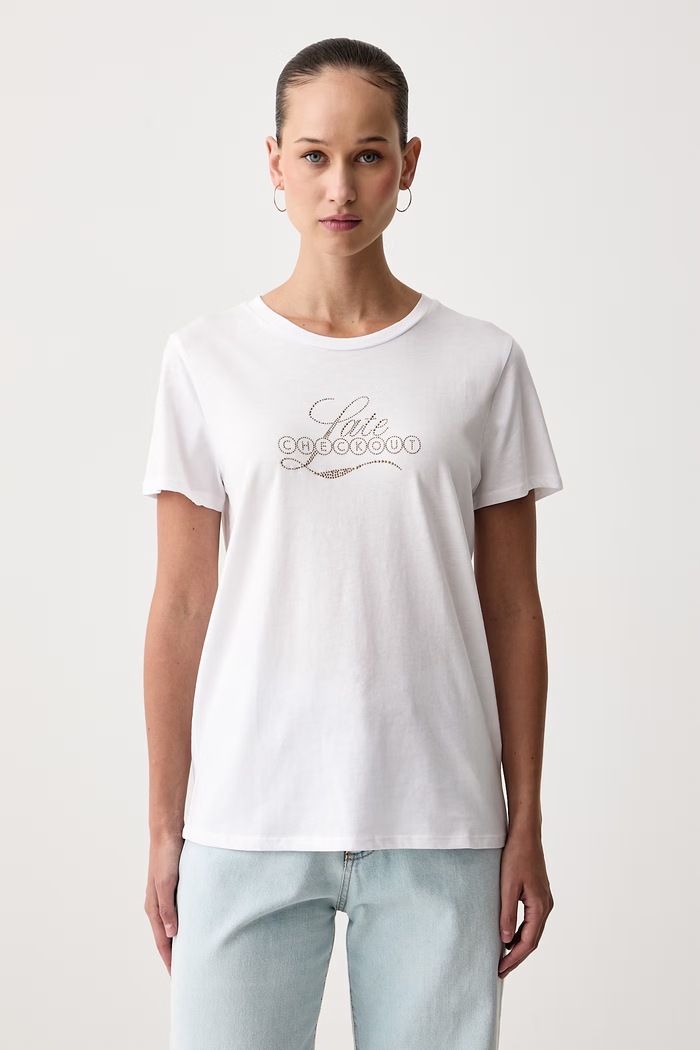 Guess Тениска дамска от памук бял W6BI35.K6147