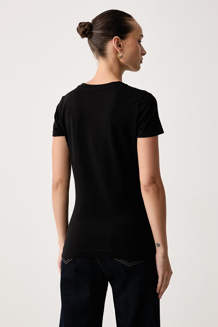 Oblečenie Guess Tričko dámske bavlnené W6BI25.K6046 čierna