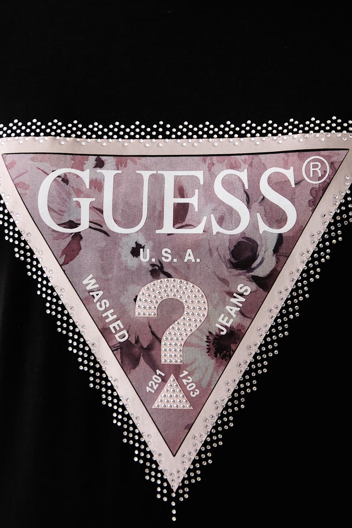 Tričko dámske bavlnené Guess W6BI25.K6046 čierna