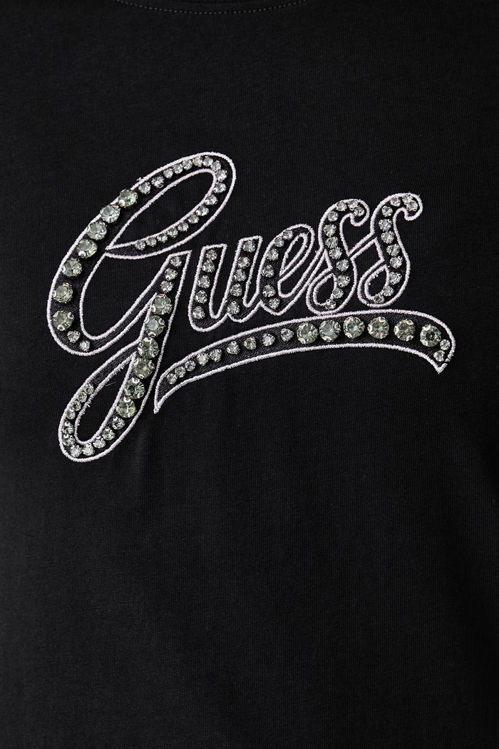 Тениска дамска от памук Guess черен W6BI21.K6040