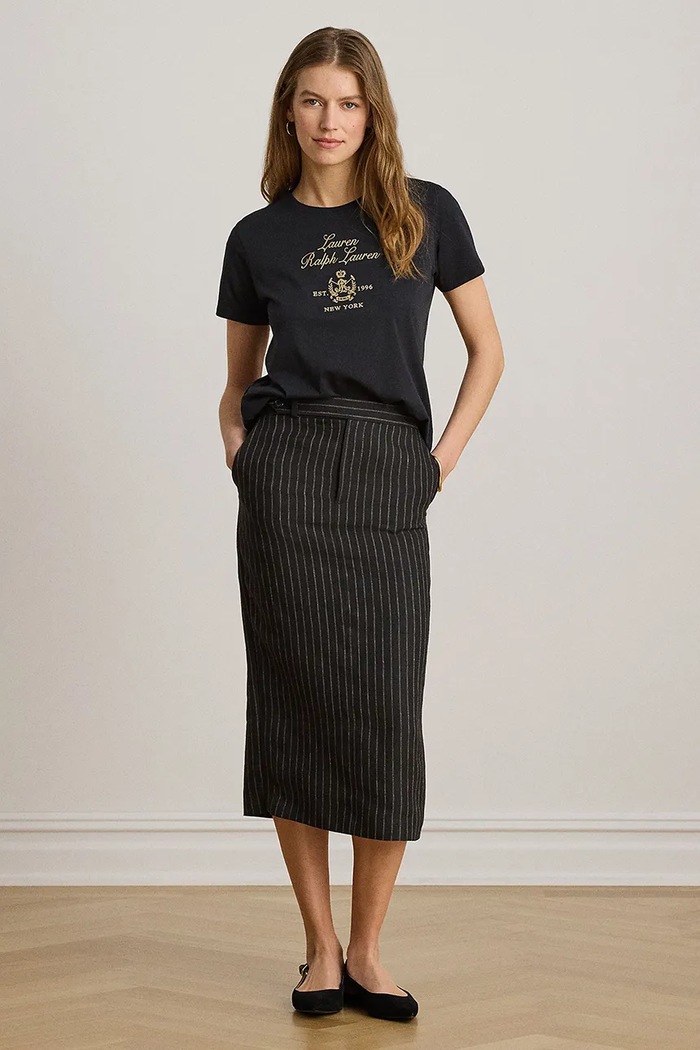 Odzież Lauren Ralph Lauren T-shirt damski bawełniany 200P13943 czarny