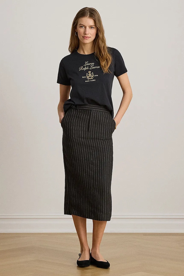 Odzież Lauren Ralph Lauren T-shirt damski bawełniany 200P13943 czarny