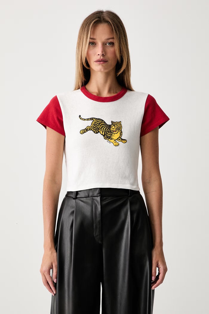 Kenzo top damski bawełniany biały FG62TS0514SK