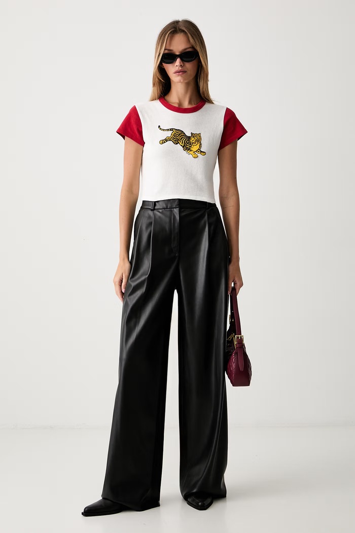 Kenzo top damski bawełniany FG62TS0514SK biały AW26