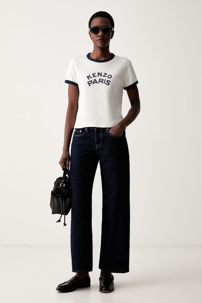 Kenzo T-shirt damski bawełniany FG62TS2764SK biały AW26