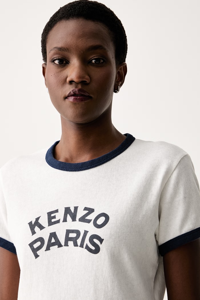 Kenzo T-shirt damski bawełniany biały FG62TS2764SK