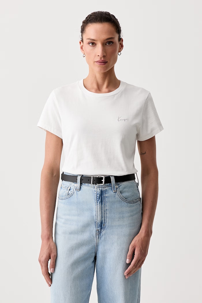 Kenzo tričko dámské bavlněné bílá FG62TS2614SG