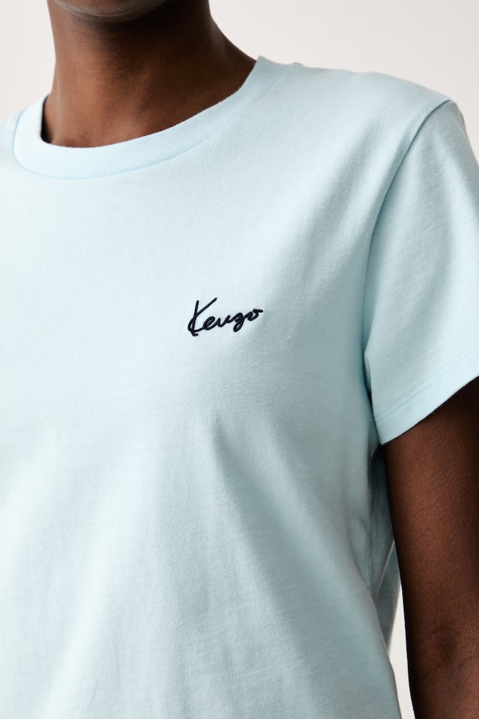 Kenzo tričko bavlněné dámské FG62TS2614SG modrá