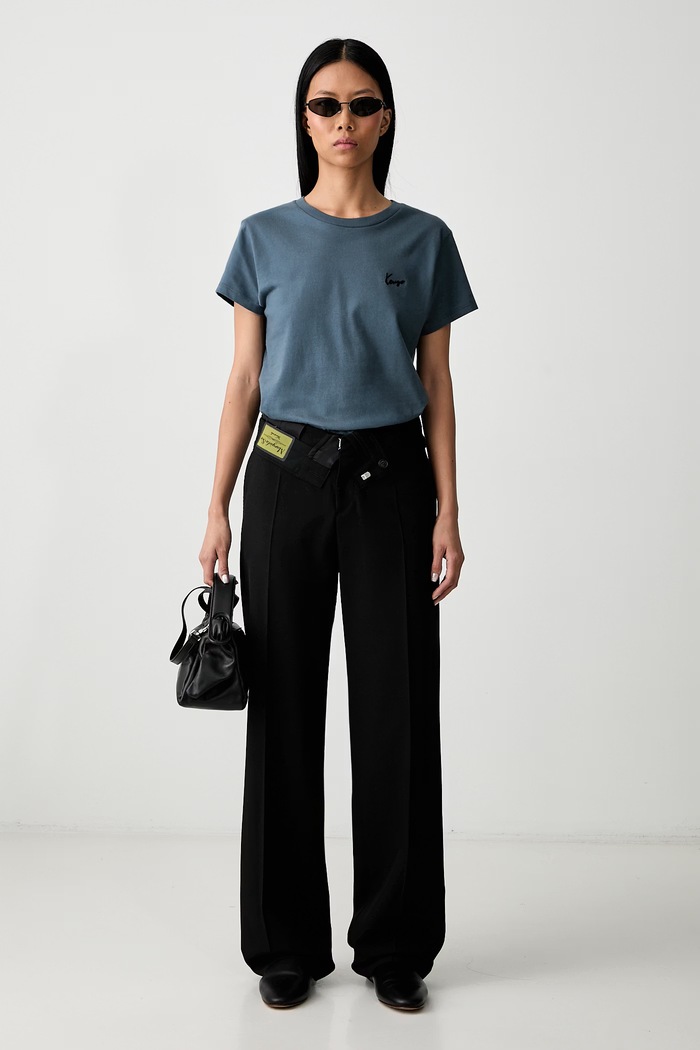 Kenzo tricou pentru femei din bumbac FG62TS2614SG turcoaz AW26