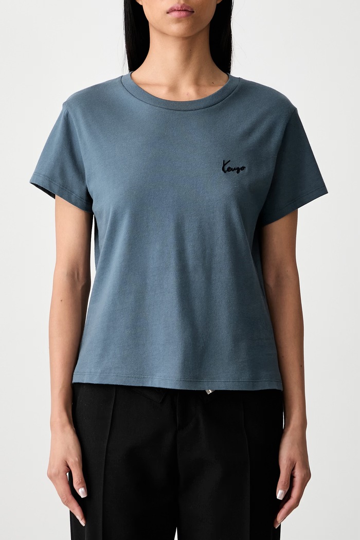 Kenzo tricou pentru femei din bumbac FG62TS2614SG turcoaz