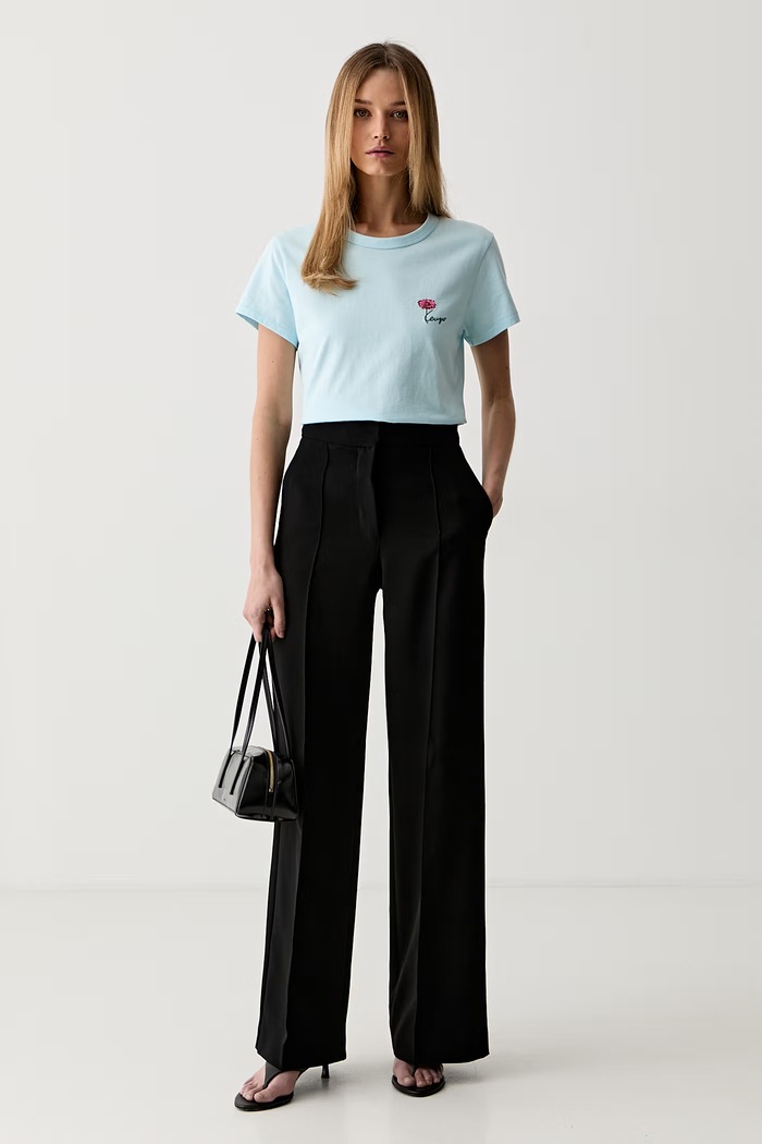 Kenzo tričko dámské bavlněné FG62TS2714SG modrá AW26
