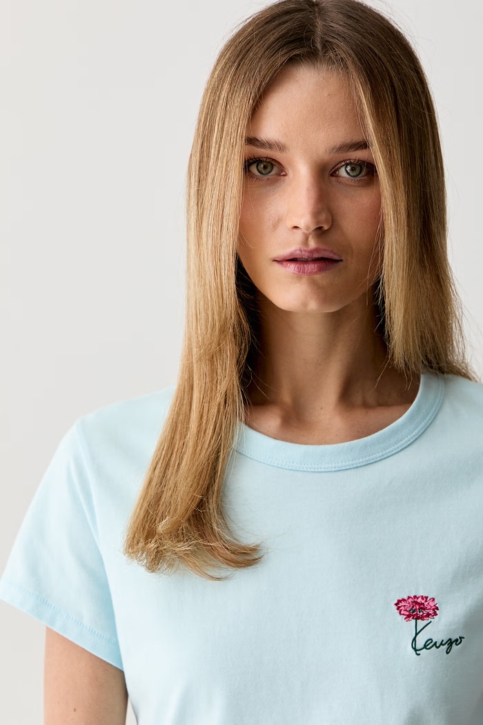 Kenzo tričko dámské bavlněné modrá FG62TS2714SG