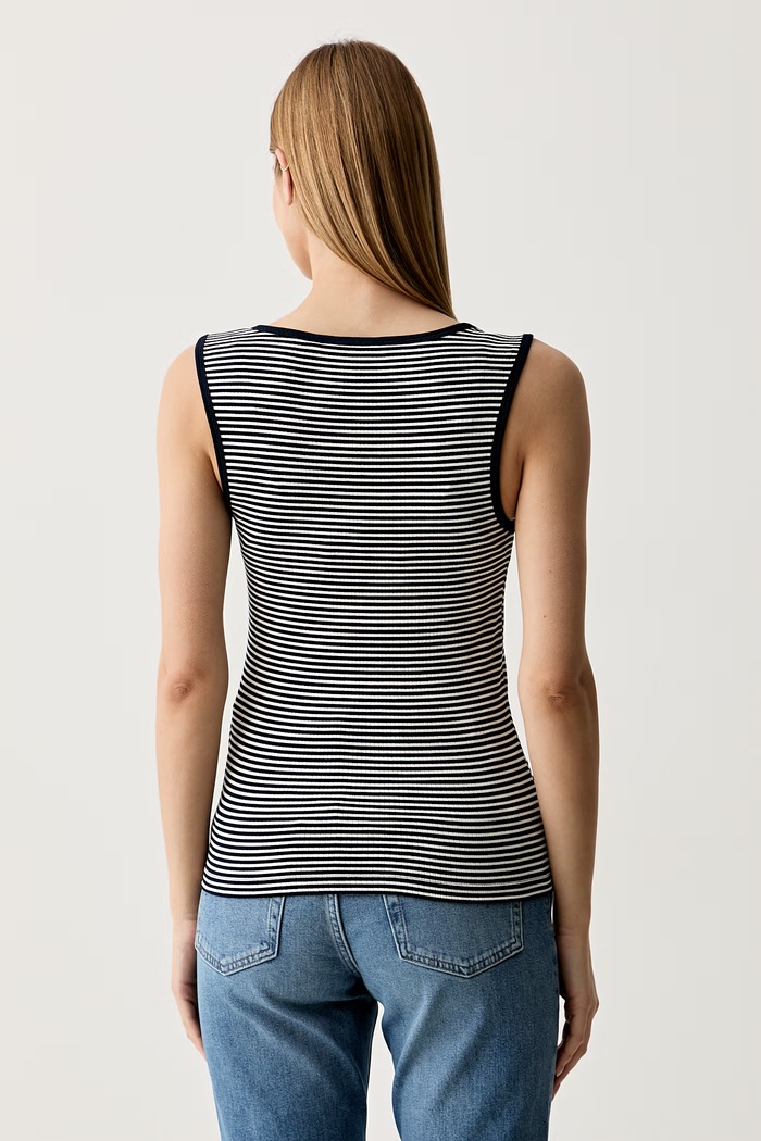 Oblačila Tommy Hilfiger ženski top z viskozo WW0WW52112 mornarsko modra