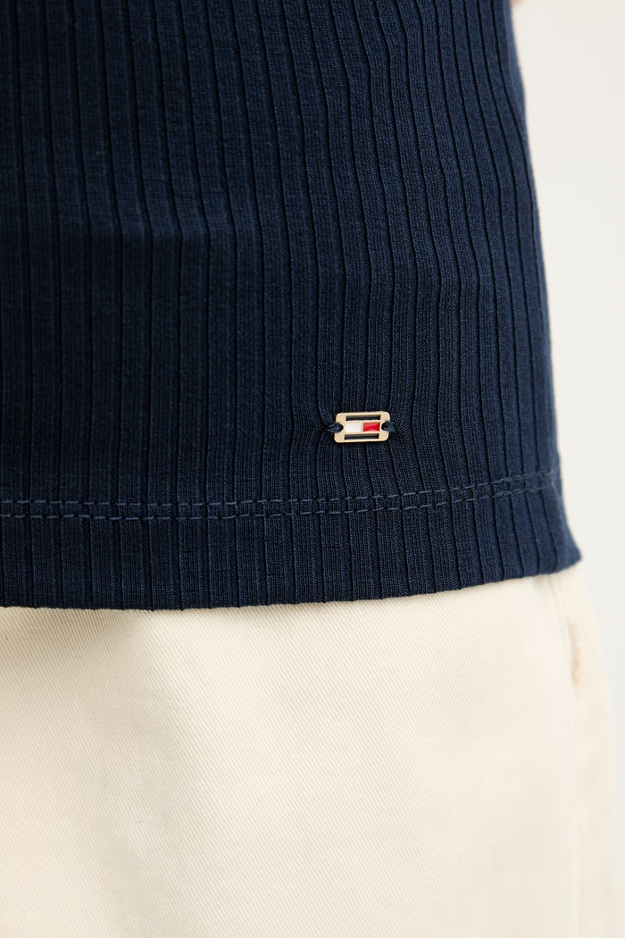 Tommy Hilfiger top pentru femei, cu vâscoză WW0WW52112