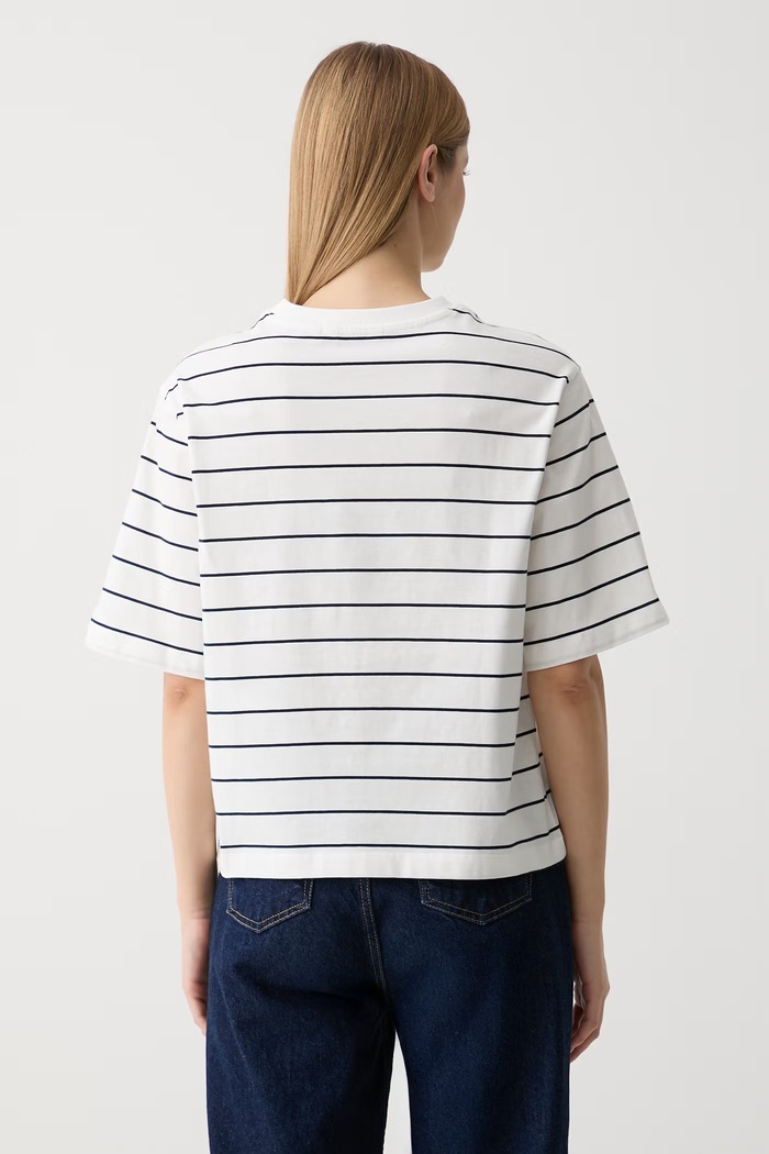 Oblečení Tommy Hilfiger tričko dámské bavlněné WW0WW50948 bílá