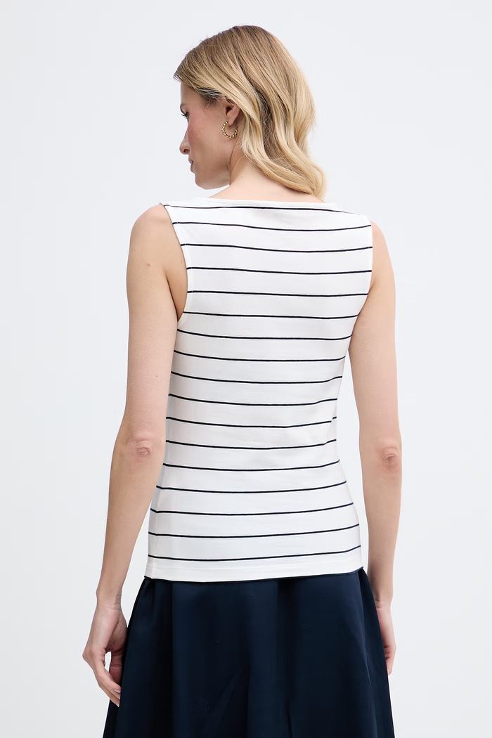 Odzież Tommy Hilfiger top damski bawełniany z elastanem WW0WW50947 biały