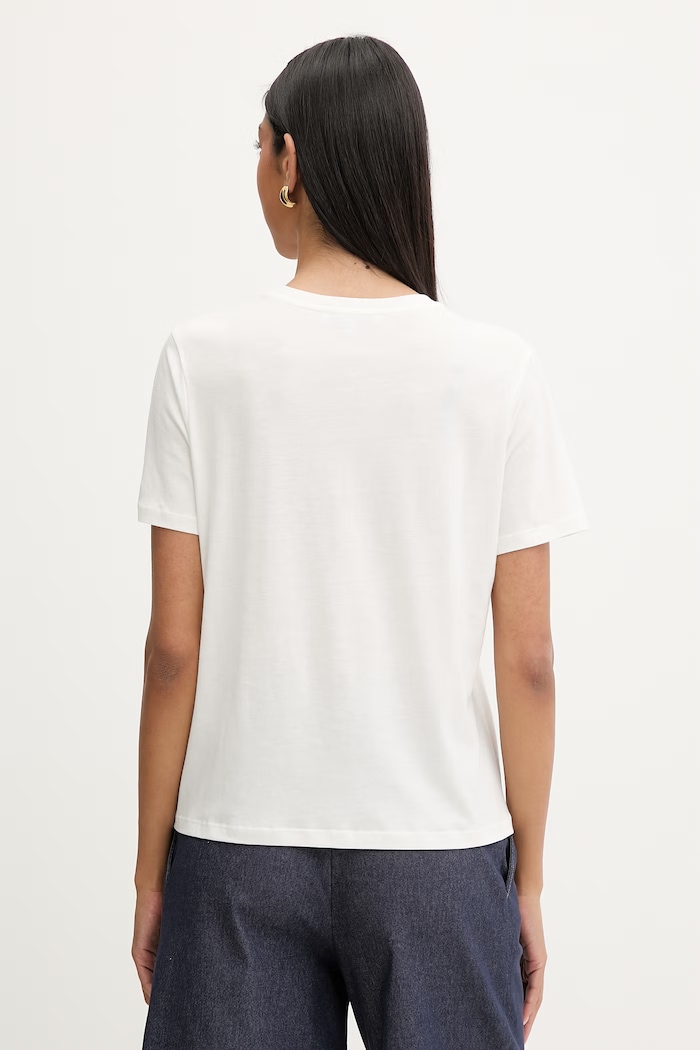 Odzież Morgan T-shirt damski z modalem DTERRA 261.DTERRA biały