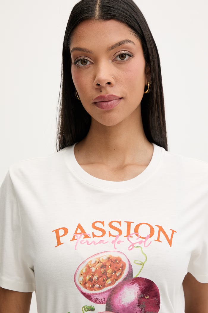 Morgan T-shirt damski z modalem DTERRA biały 261.DTERRA
