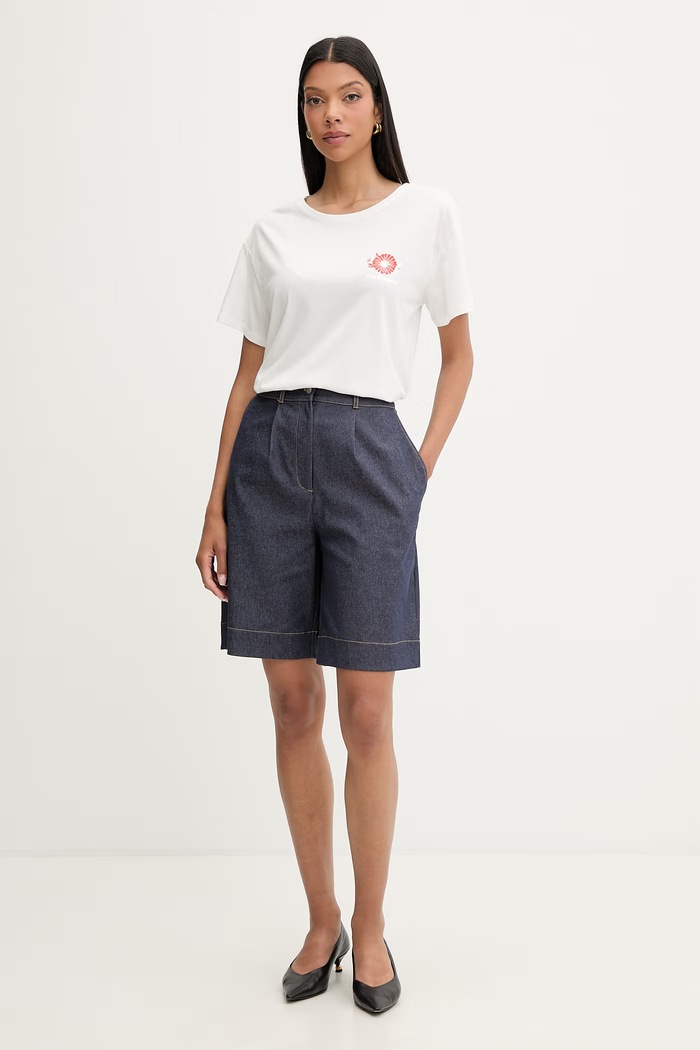 Morgan tricou pentru femei, cu modal DSANTA 261.DSANTA alb AW26