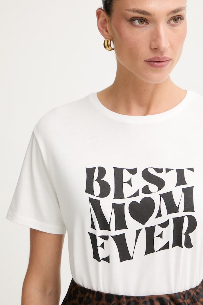 Morgan t-shirt γυναικείο βαμβακερό DMAMA λευκό 261.DMAMA