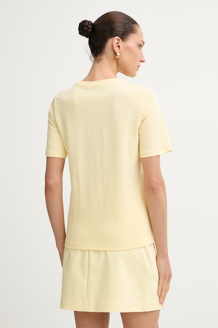 Ρούχα Morgan t-shirt γυναικείο με βαμβάκι DEFI 261.DEFI κίτρινο