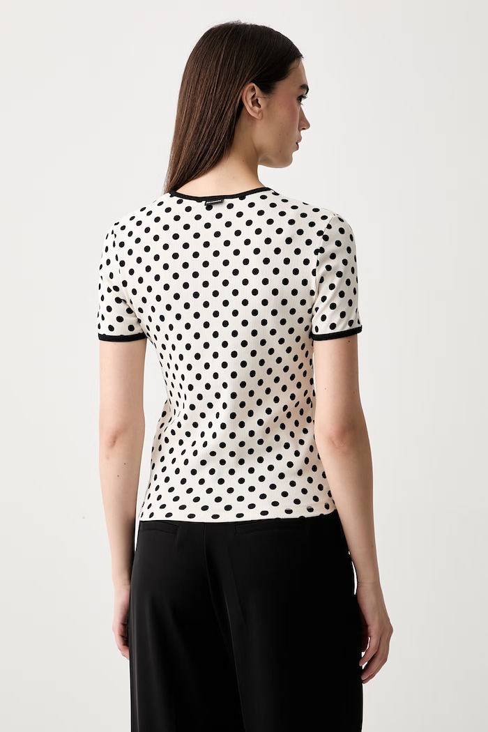Odzież Marimekko T-shirt damski bawełniany z elastanem 095883 beżowy