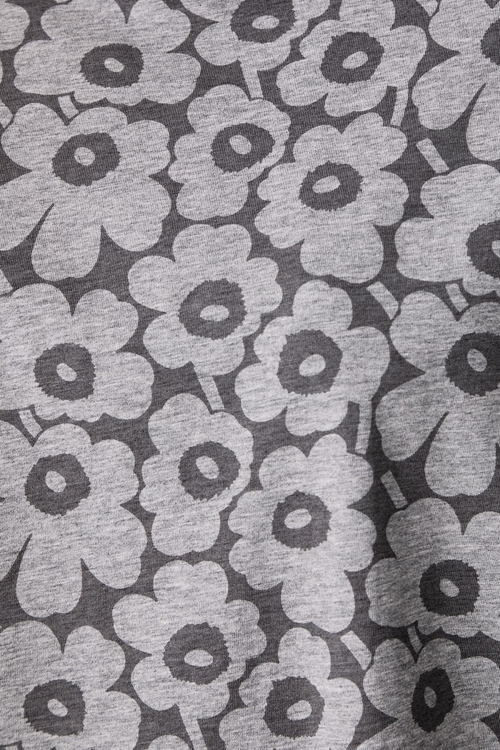 Kratka majica ženska bombažna Marimekko siva 095937