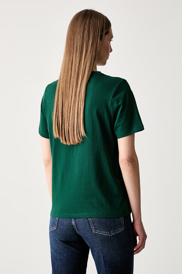 Odzież Marc O'Polo T-shirt damski bawełniany 5000011499 zielony