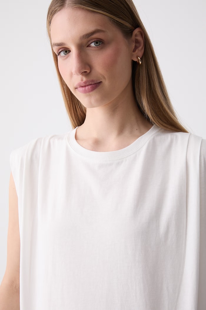 Marc O'Polo top damski bawełniany biały 5000011285