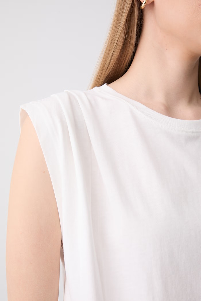 Marc O'Polo top damski bawełniany 5000011285 biały