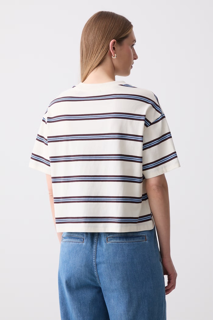 Odzież Marc O'Polo T-shirt damski bawełniany 5000010172 beżowy