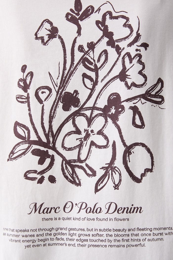 Marc O'Polo T-shirt damski bawełniany 5000010007 biały