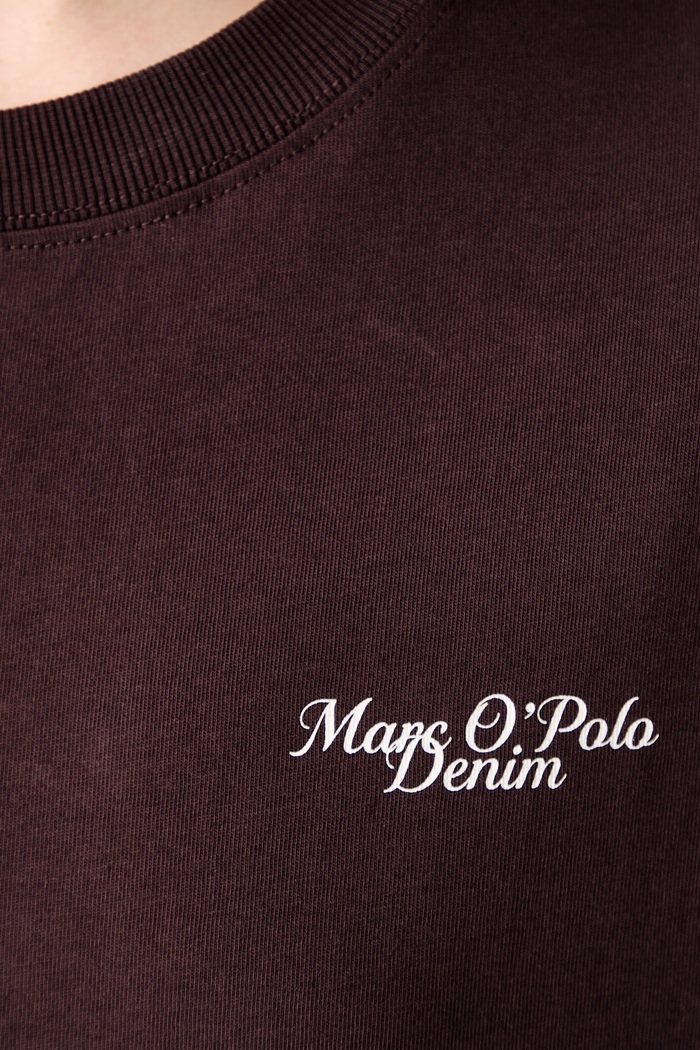 Marc O'Polo T-shirt damski bawełniany 5000010007 bordowy
