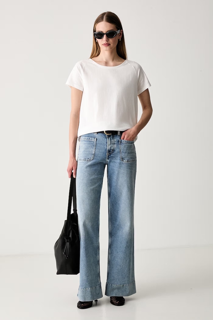 Marc O'Polo t-shirt női pamut 5000010003 fehér AW26