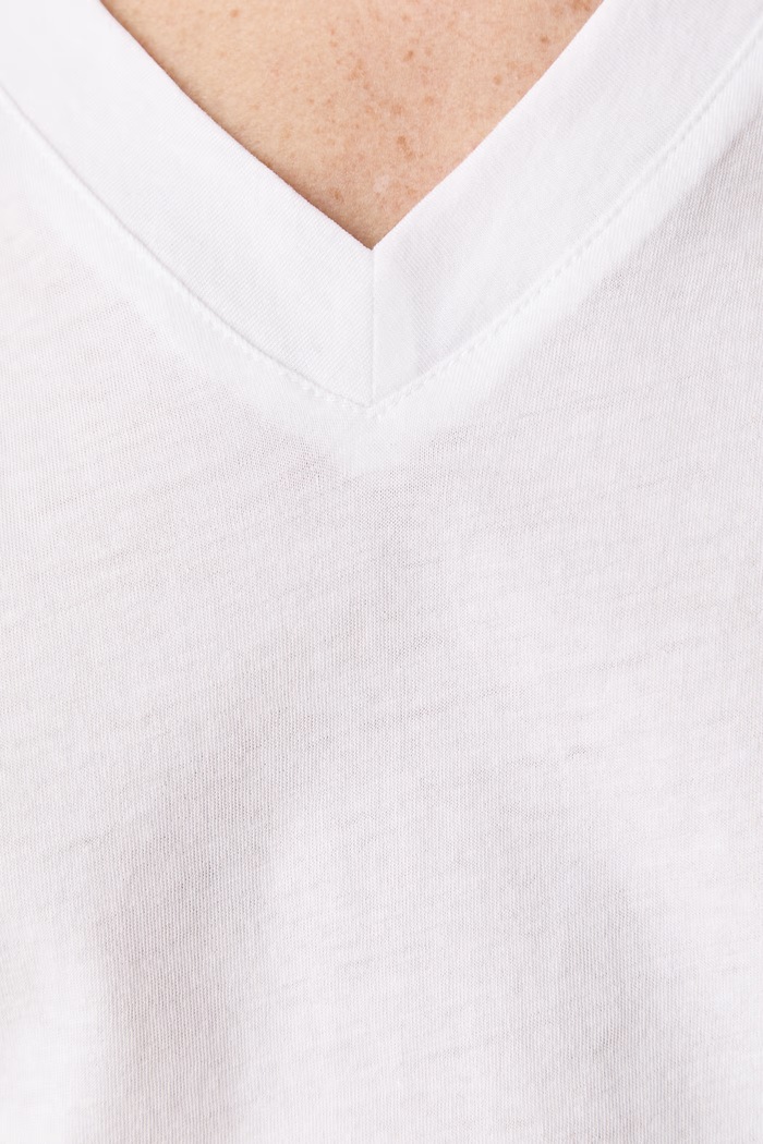 Marc O'Polo T-shirt basic damski bawełniany 5000014379 biały